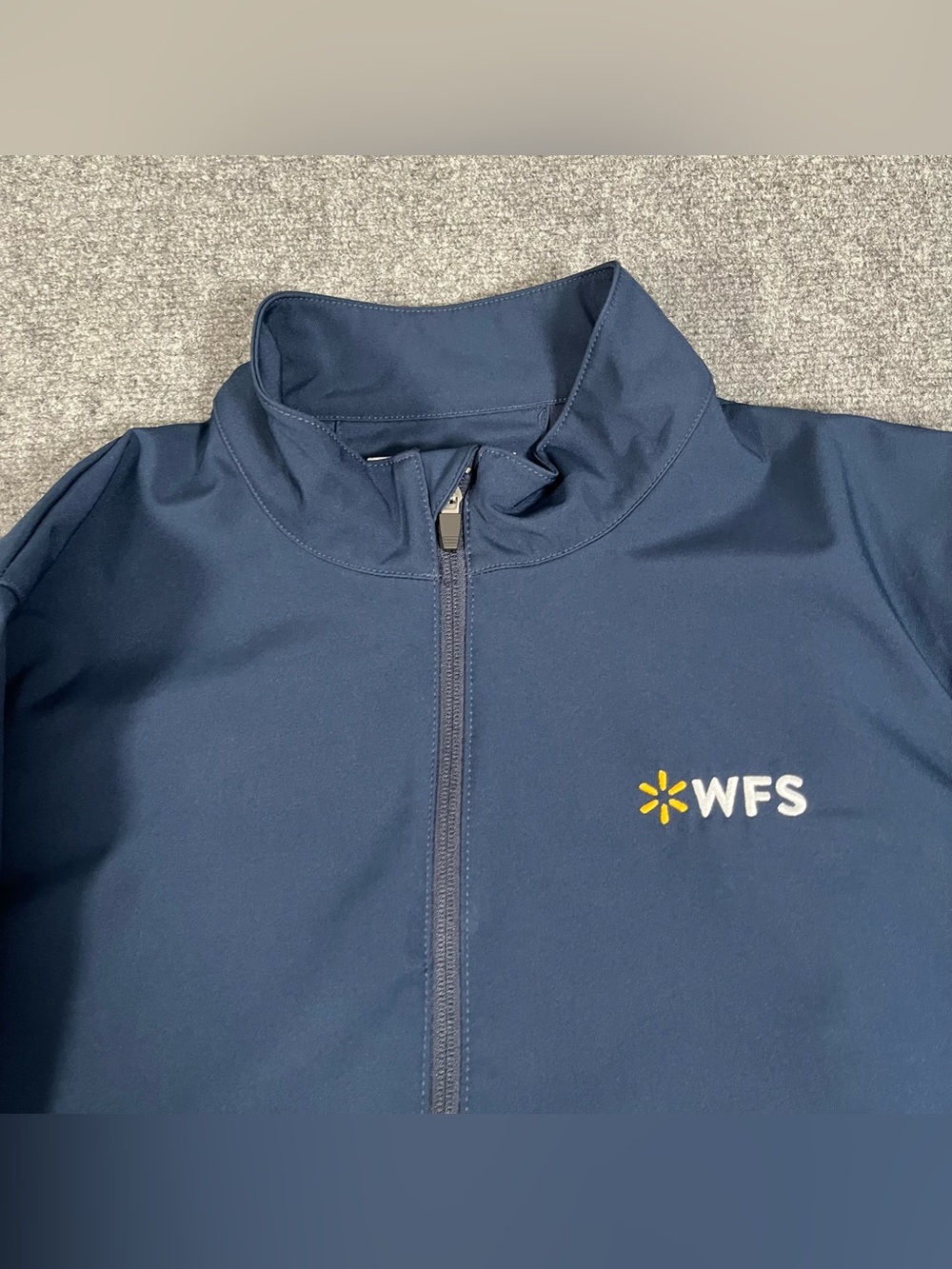 Walmart Team 365 Jacket Men's XL Blue Full Zip Employee Work Advertisement